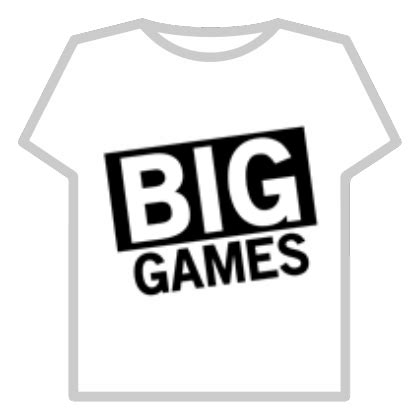 BIG Games Full Logo (Black) Roblox Id