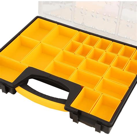 Stanley 25-Compartment Small Parts Organizer Storage Bin Plastic Containers Lock 76174942026 | eBay