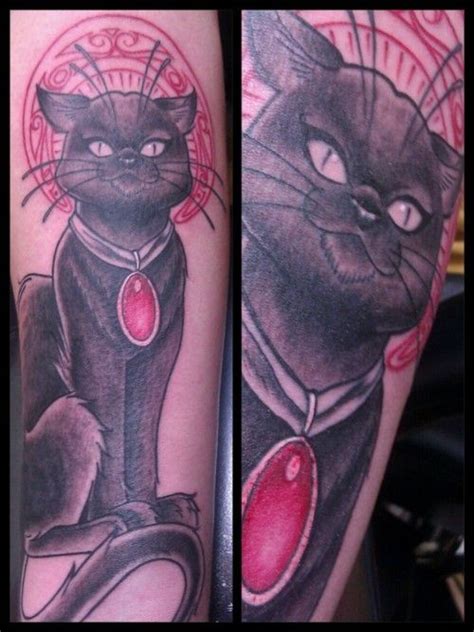 Vintage Chat Noir Tattoo