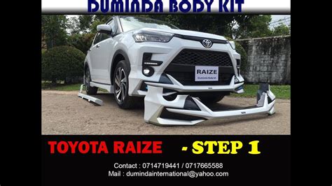 TOYOTA RAIZE BODY KIT (PART 1) - YouTube