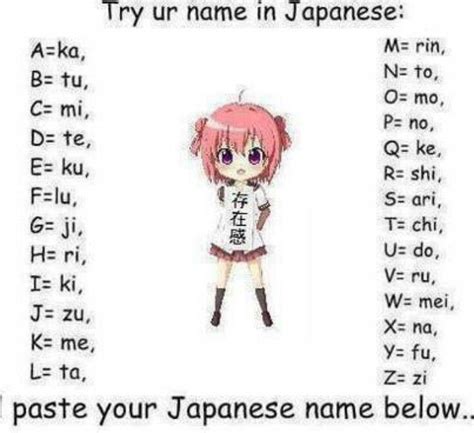 Name in Japanese | Bahasa jepang, Materi bahasa jepang, Humor lucu