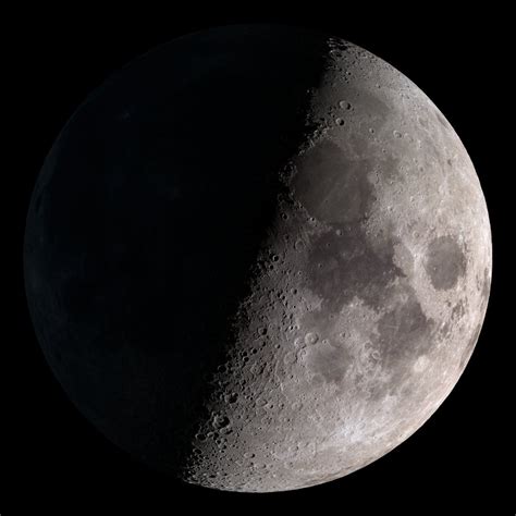 Earth and Space News: First Quarter Moon: Third Phase of Eight Phase Moon Cycle Famous for Lunar X