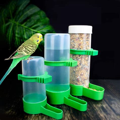 XISTEST Bird Feeder, Bird Water Dispenser for Cage, 2PCS Automatic Bird Water Feeder with 1PCS ...