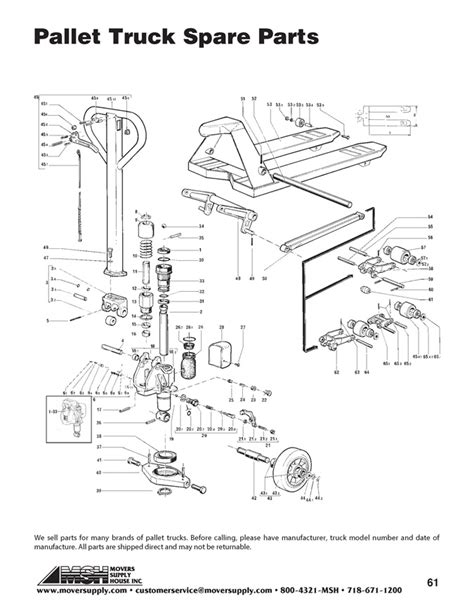 Pallet Truck Parts Diagram
