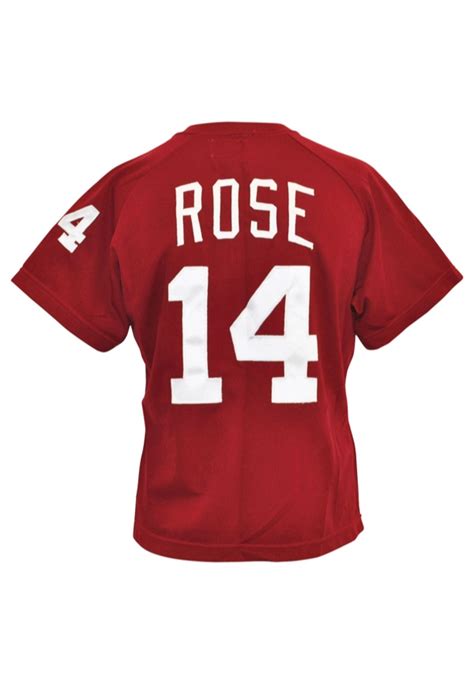 Pete Rose Jersey Phillies - Pete Rose Cincinnati Reds 1960 S Majestic ...