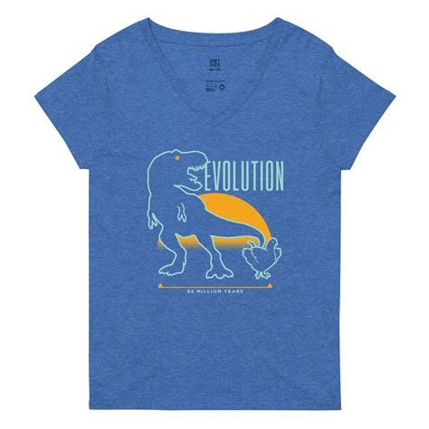 Dinosaur Evolution Women's V-Neck Tee – SnorgTees.com