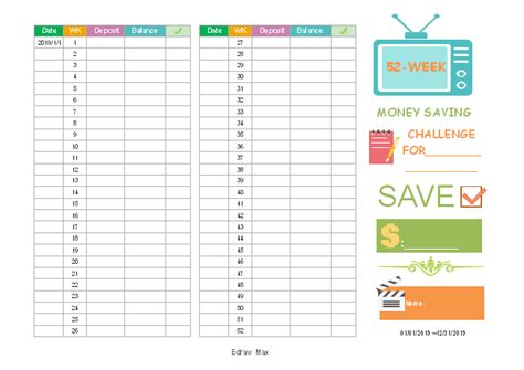 Money Saving Template For Your Needs