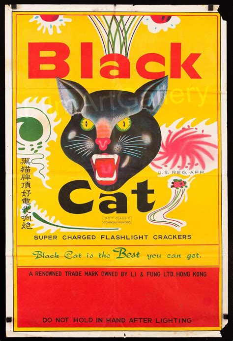 Black Cat Firecrackers Movie Poster 1970s – Film Art Gallery