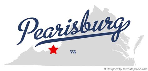 Map of Pearisburg, VA, Virginia