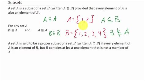 Formula for the Number Of Subsets - YouTube