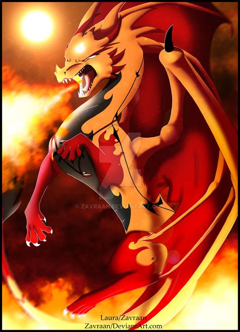 Laya the fire dragon by zavraan on DeviantArt