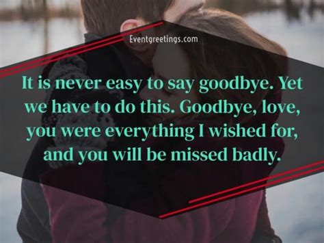 25 Emotional Goodbye Message For Boyfriend – Events Greetings