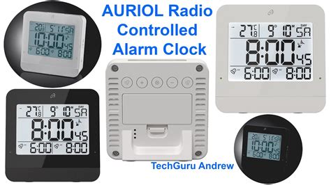 AURIOL Radio Controlled Alarm Clock REVIEW - YouTube