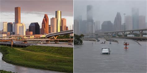 Hurricane Harvey: Before-and-after photos show Houston flooding ...