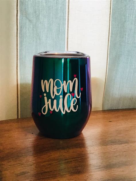 Mom Juice Decal Wine Decal Wine Gift Wine Tumbler Decal - Etsy