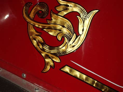 fire truck gold leaf decals - devon-pomella