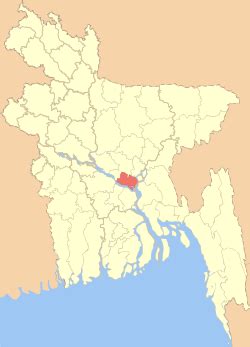 Munshiganj District: The Location Of Munshiganj In Bangladesh