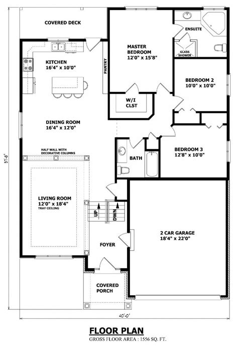 House Plans Canada - raised bungalow | Small house floor plans, Small house plans free, Bungalow ...