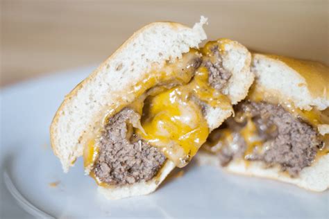 Cheese Stuffed Cheeseburger Recipe - Domestically Speaking