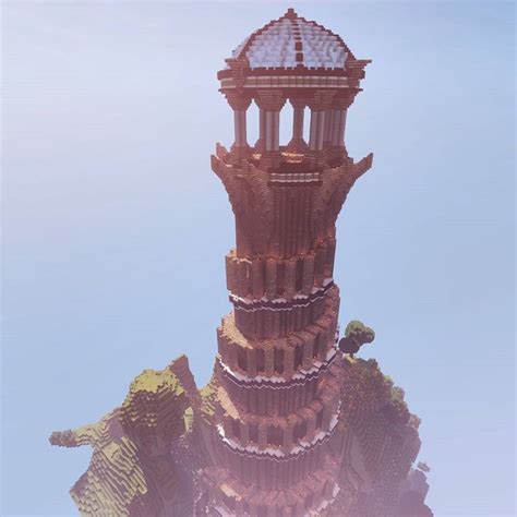 Archgoddess's tower is looking great! Actually it makes my tower look really bad D: #minecraft # ...