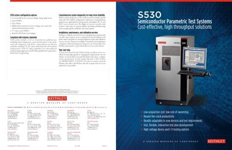 All Keithley Instruments catalogs and technical brochures