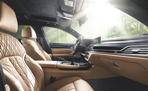 Interior of the BMW ALPINA B7 xDrive Sedan with exclusive Cognac Nappa ...