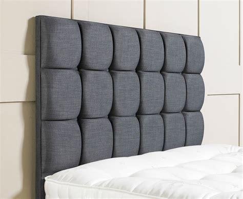 Grey Fabric Tufted Hotel Furniture Headboard , Hotel Style Bed Headboards