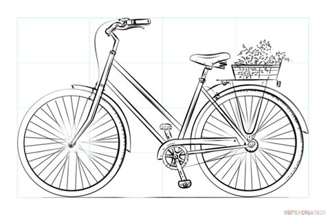 How to draw a bicycle | Step by step Drawing tutorials