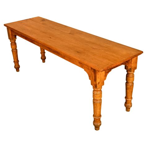 Antique 19th Century English Pine Country Farmhouse 8 seat Dining Table 1860 For Sale at 1stDibs