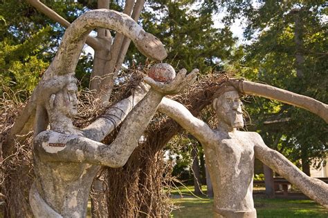 Adam, Eve, Apple, Serpent ~ Garden of Eden, Lucas, Kansas | Flickr