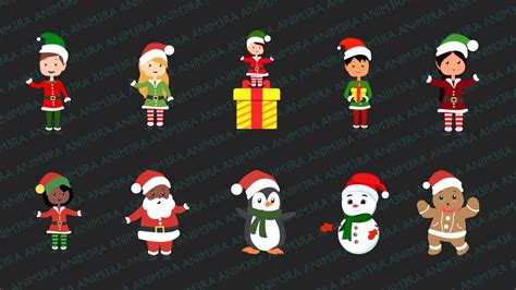 Hadassah Daniels - Animated Christmas characters V1