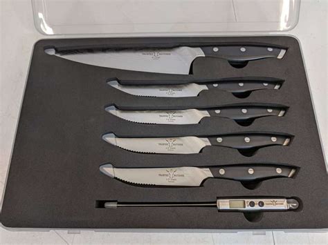 Trusted Butcher Knife Set - 6 Pieces Total - 8" Chef Knife, 4.5" Steak Knife - Dutch Goat