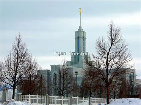 "Mt. Timpanogos LDS Temple-Winter" by Ryan Houston | Redbubble