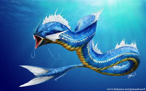 Realistic Gyarados on Behance