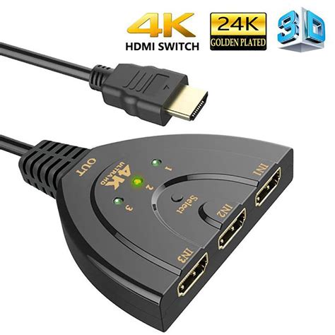 HDMI Switch 4K 2.0 Cable Auto Splitter Switcher – Tstar USA Electronics | Audio Speakers | Cell ...