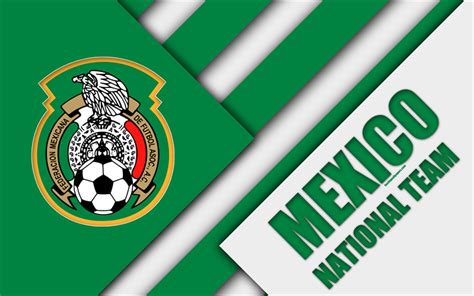 Download wallpapers Mexico national football team, 4k, material design, emblem, North America ...