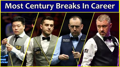 Snooker Players With Most Century Breaks! 2022 - YouTube