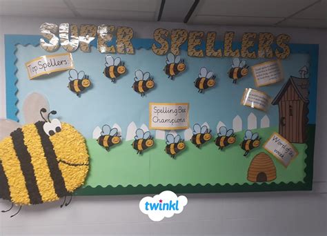 Super Spellers Classroom Display! | Spelling bee decorations, Christmas ...