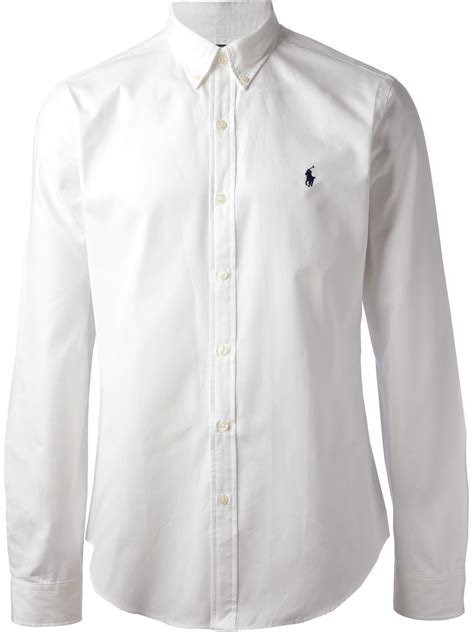 Lyst - Polo Ralph Lauren Long Sleeve Shirt in White for Men