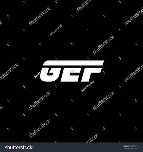 Modern Letter Gef Logo Design Using Stock Vector (Royalty Free) 1192373419 | Shutterstock