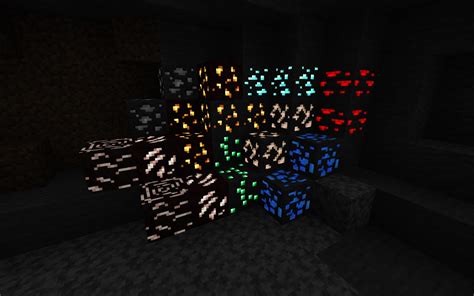 Glowing ores 21w07a - Minecraft Resource Packs - CurseForge