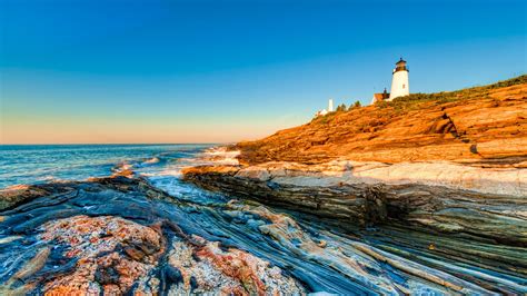 Early morning sunrise at the Pemaquid Point Lighthouse, Bristol, Maine, USA | Windows 10 ...