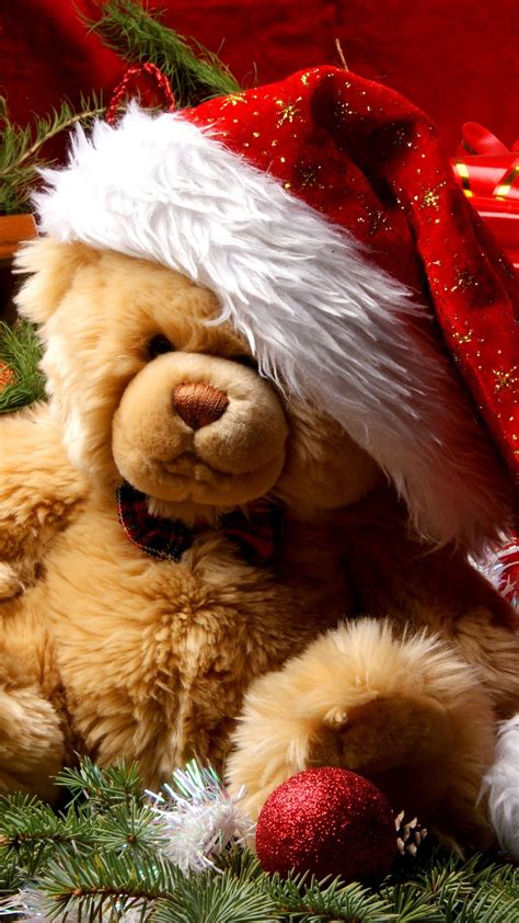 Christmas Bear Wallpaper for iPhone 11, Pro Max, X, 8, 7, 6 - Free Download on 3Wallpapers