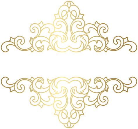 Gold Ornament PNG Clip Art Image | Gallery Yopriceville - High-Quality ...