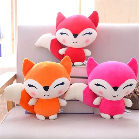 Azoo23cm little Cute Fox Stuffed Animals Plush Toys Doll Stuffed ...