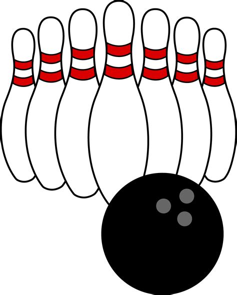 Bowling Ball and Pins - Free Clip Art | Bowling pins, Bowling, Free clip art