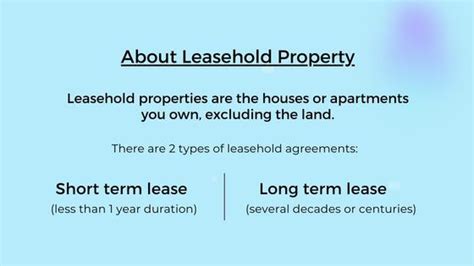 What is Leasehold Property, Its Ownership Rights & Legal Aspects