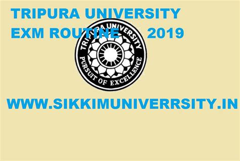 Tripura University Exam Schedule 2020, Tripura University BA BSC BCOM ...