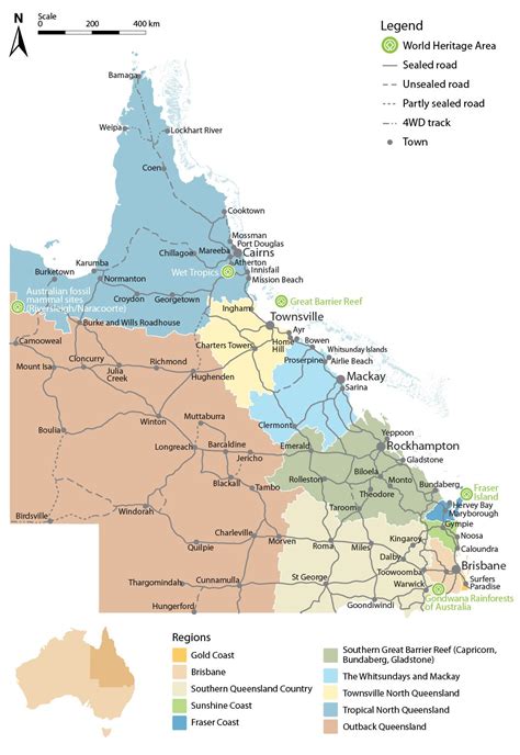 Map Of Queensland Australia National Parks | Bathmenspantder