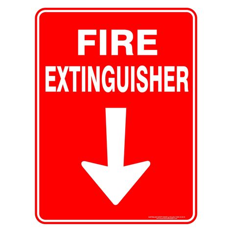 FIRE EXTINGUISHER ARROW | Discount Safety Signs New Zealand